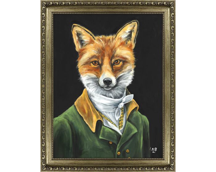Dapper Fox Mini Framed Picture
