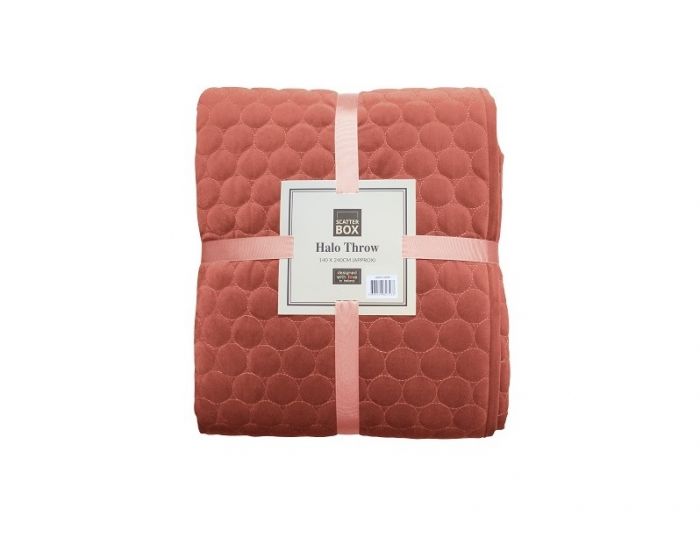 Scatter Box Halo Throw Antique Rose 140x240cm