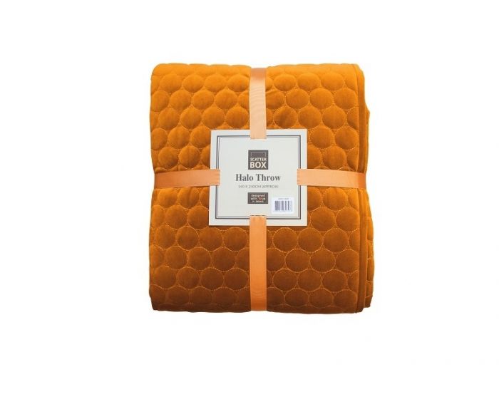 Scatter Box Halo Throw Pumpkin 140x240cm