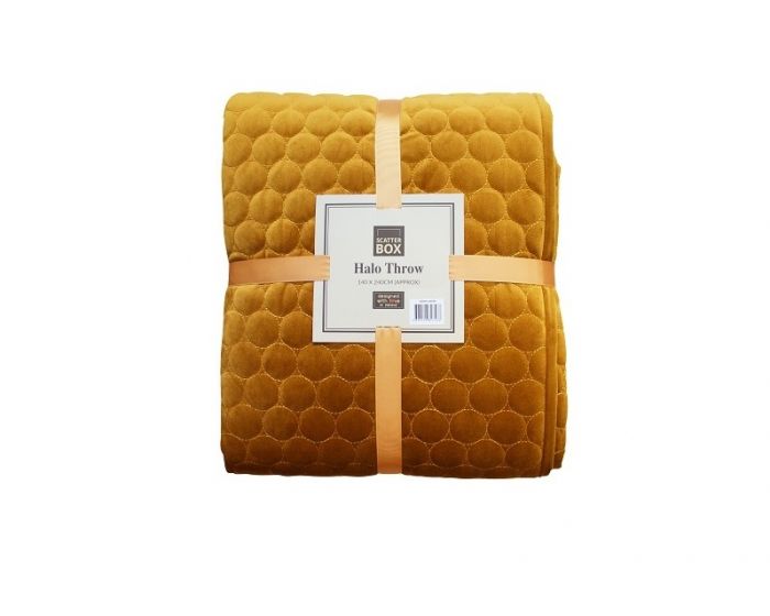 Scatter Box Halo Throw Antique Gold 140x240cm