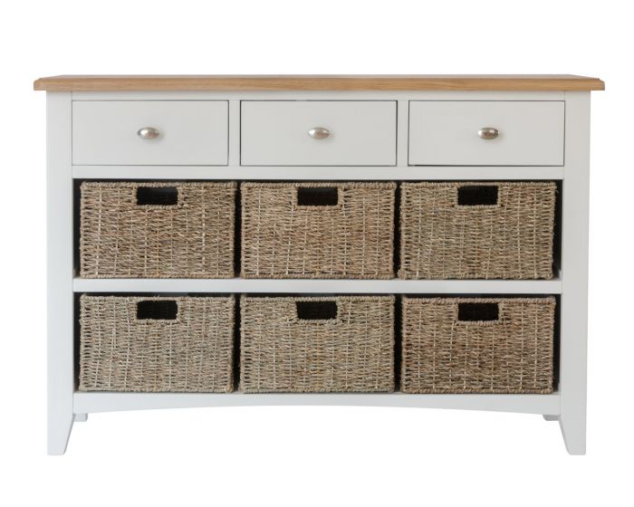 Lyon Living & Dining 3 Drawer 6 Basket Unit
