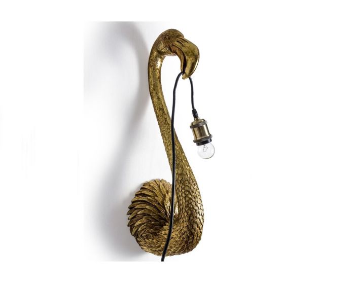 Flamingo Wall Lamp Antique Gold