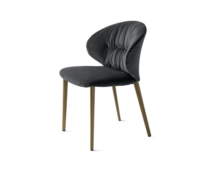 Bontempi Drop Dining Chair with Conic Legs
