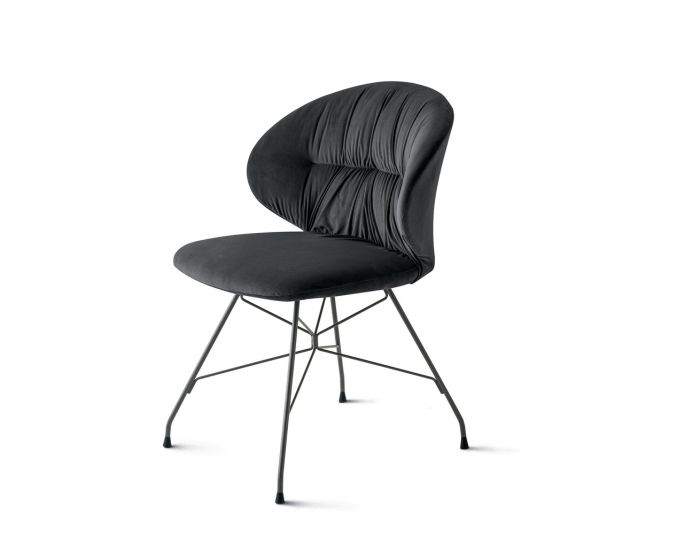 Bontempi Drop Metal Spider Base Dining Chair