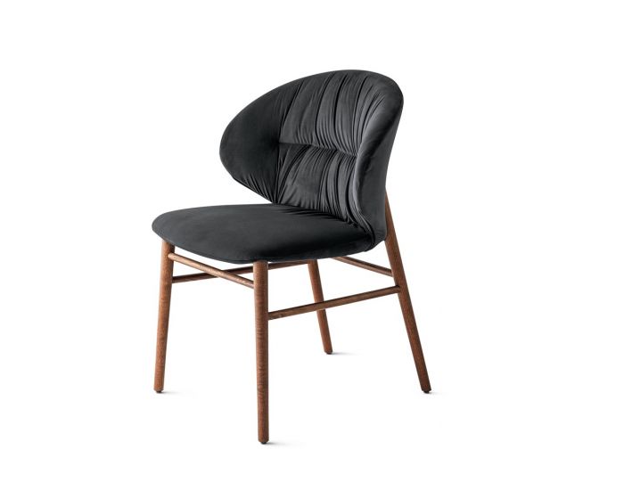 Bontempi Drop Solid Wood Frame Dining Chair