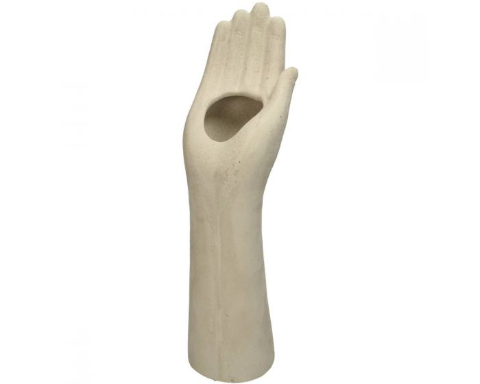 Ceramic Hand Soft Taupe Vase