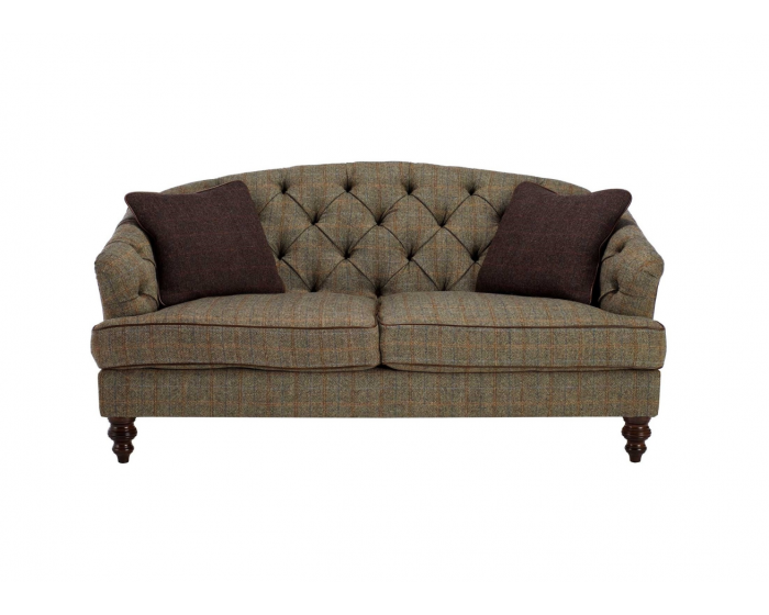 Tetrad Harris Tweed Dalmore Leather Petit Sofa