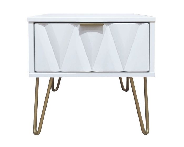 Diamond White 1 Drawer Locker