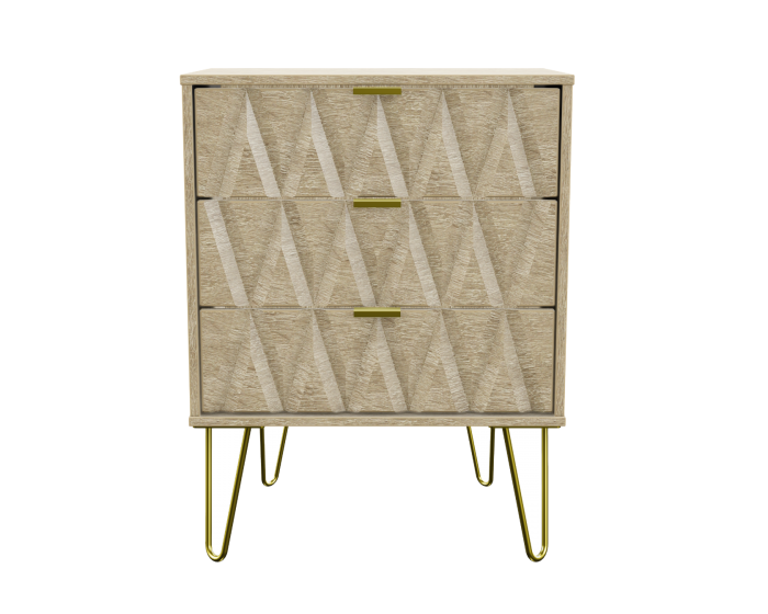 Diamond Bardolino 3 Drawer Midi Chest