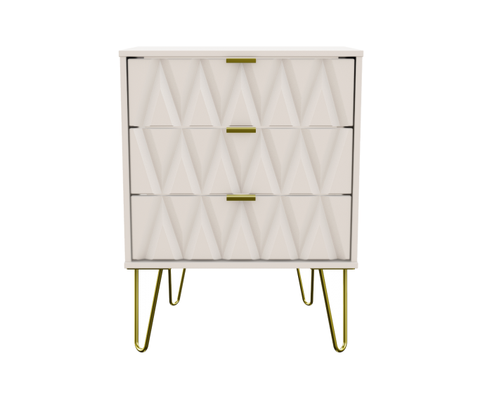 Diamond Kashmir 3 Drawer Midi Chest