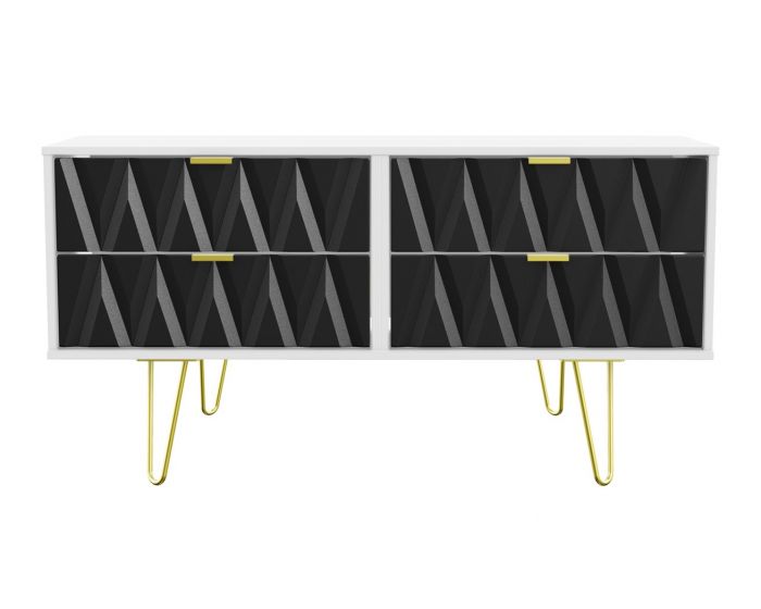 Diamond Black Matt 4 Drawer Bed Box