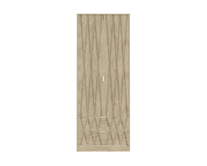 Diamond Bardolino 2 Drawer Wardrobe