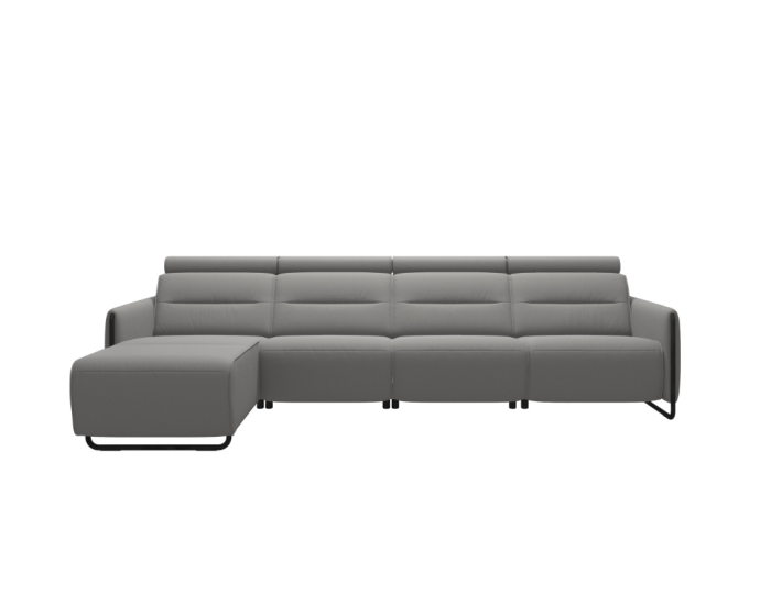 Stressless Emily Steel 3 Seater Longseat (M) LHF