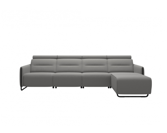 Stressless Emily Steel 3 Seater Longseat (M) RHF