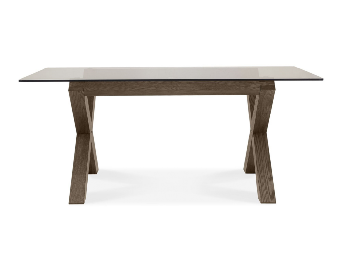Brienne Glass Top Dining Table