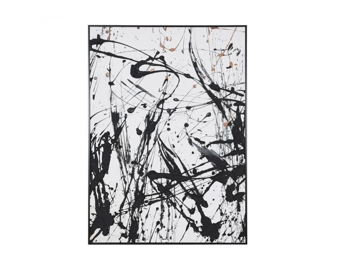 Monochrome Splatter Painting