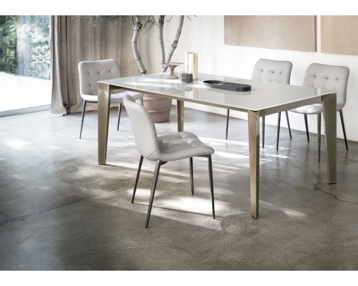 Bontempi Kuga Metal Frame Dining Chair