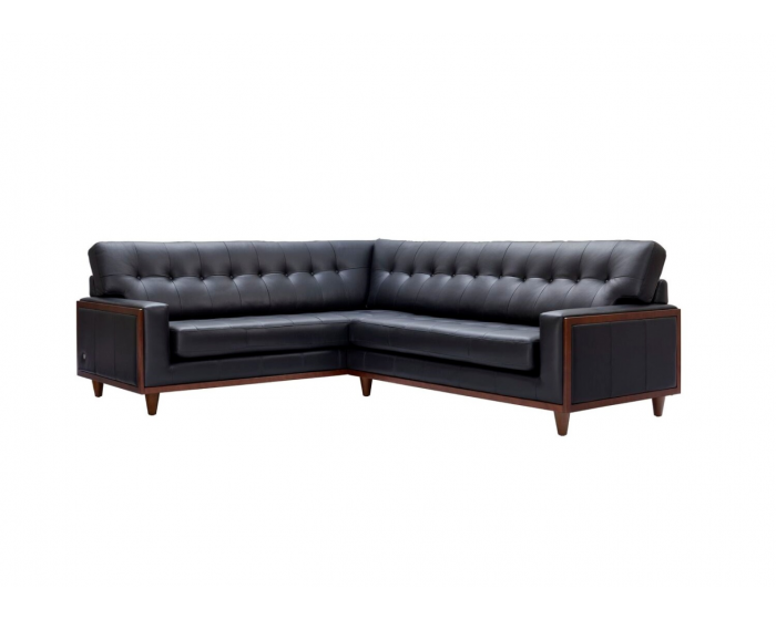 G Plan Vintage Fifty Nine Leather Corner Sofa