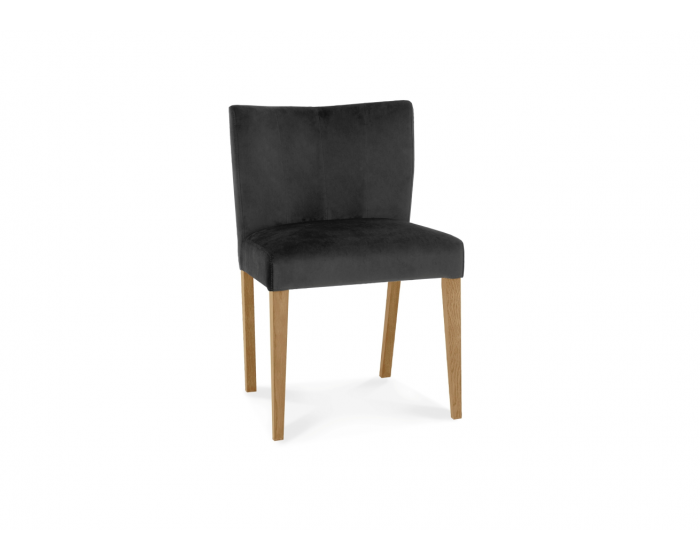 Brienne Light Gun Metal Velvet Chair (Pair)