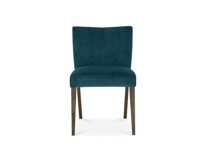 Brienne Sea Green Velvet Low Back Chair (Pair)
