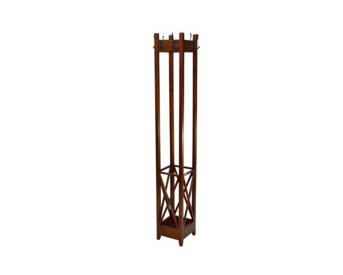 Ancient Mariner Mahogany Village Square Coat Rack