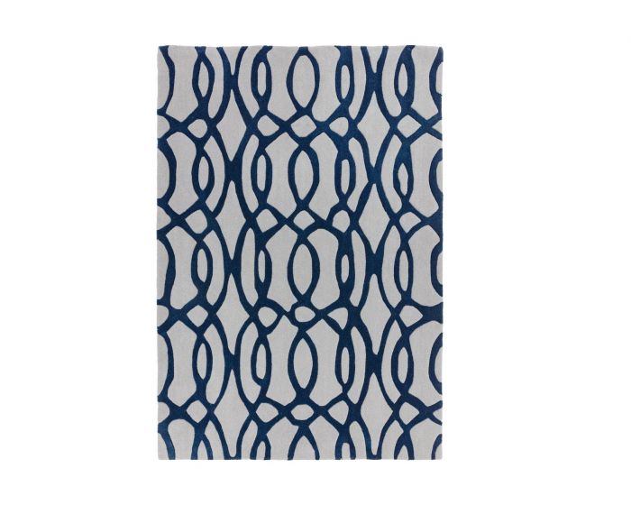 Asiatic Matrix Wire Blue Rug