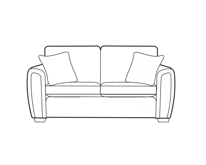 Alstons Memphis 3 Seater Standard Back Sofabed