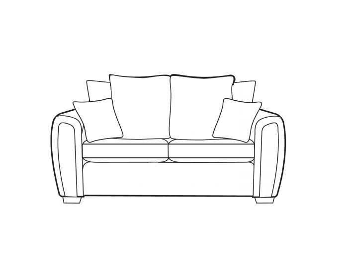 Alstons Memphis 3 Seater Pillow Back Sofabed