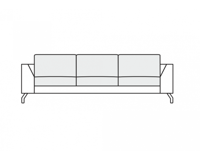 SITS Ohio Wide 3 Seater Split Sofa