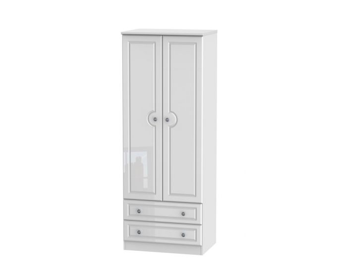 Pembroke Tall 2 Drawer Wardrobe