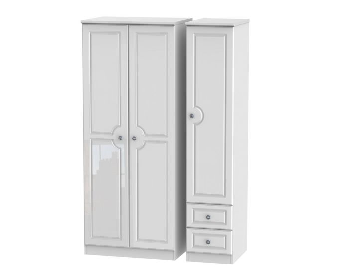 Pembroke Tall Triple Plain Wardrobe & Drawer