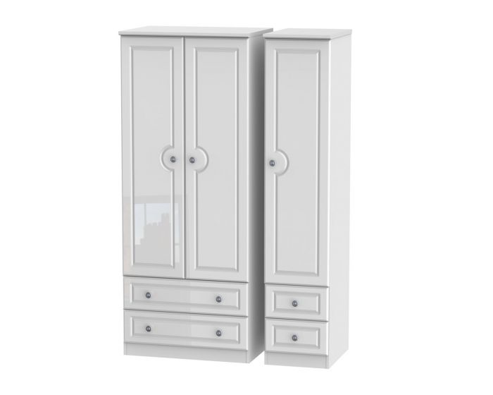Pembroke Tall Triple 2 Drawer Wardrobe & Drawer