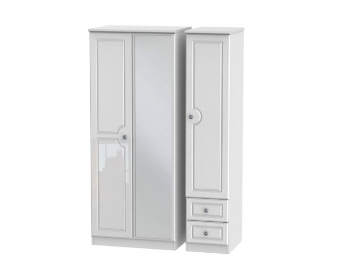 Pembroke Triple Mirror Wardrobe & Drawer