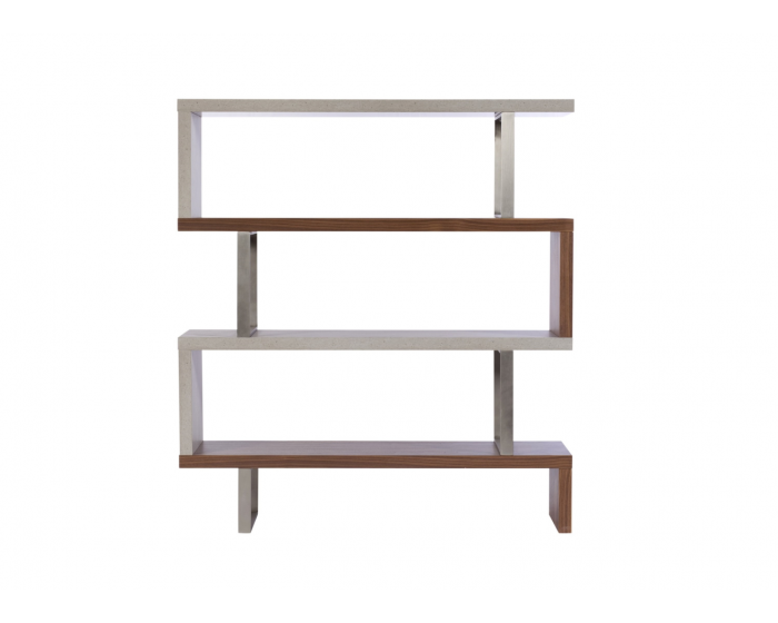 Serpa Walnut & Concrete Bookcase