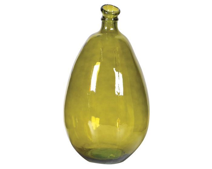 Recycled Green Bottle Tall Vase