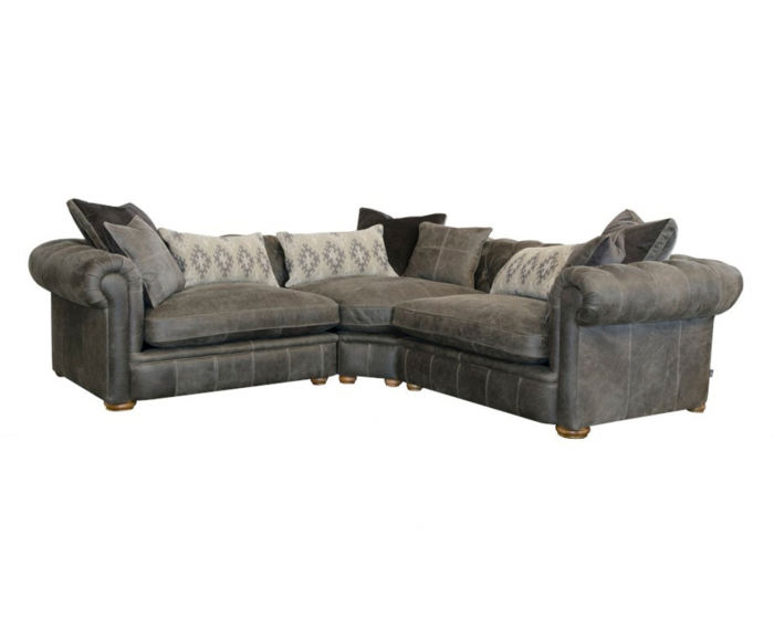 Alexander & James The Retreat Leather 3 Piece Corner Sofa