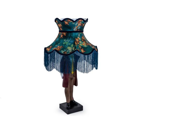Standing Suited Figure Table Lamp