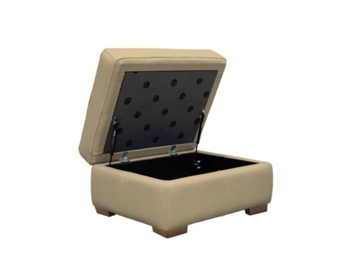 G Plan Seattle Storage Footstool with Show wood