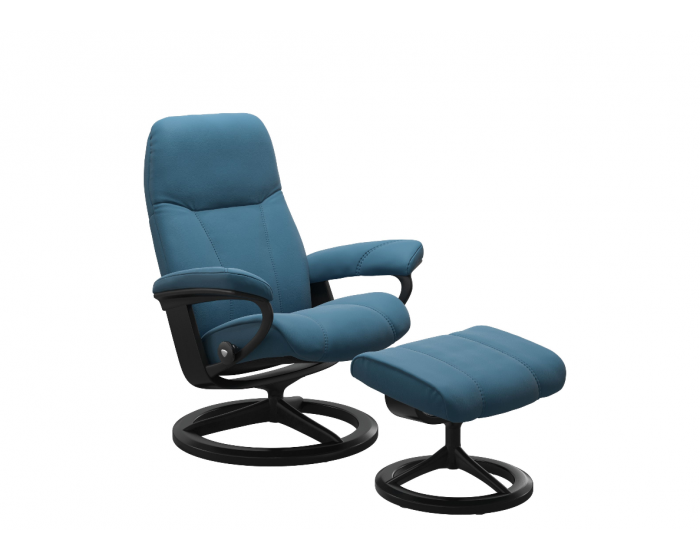 Stressless Consul Signature Chair with Footstool
