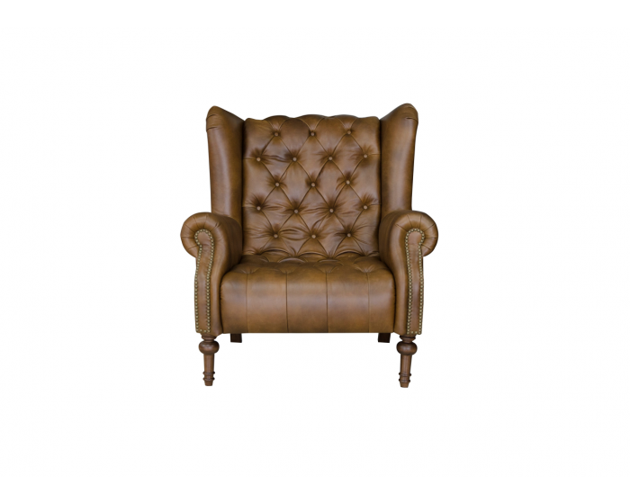 Alexander & James Theo Leather Highback Armchair