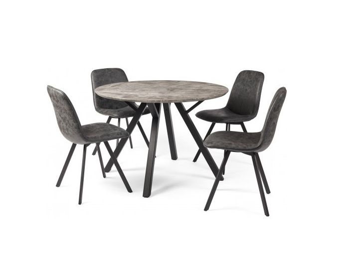 Vega Round Table & 4 Chairs