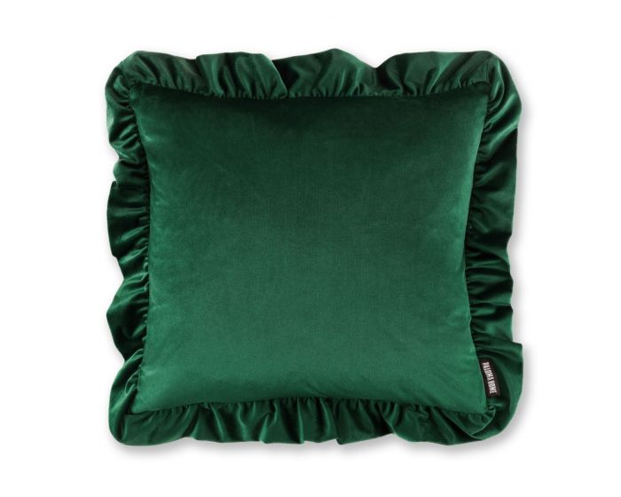 Paloma Home Ruffle Emerald Feather Filled Cushion