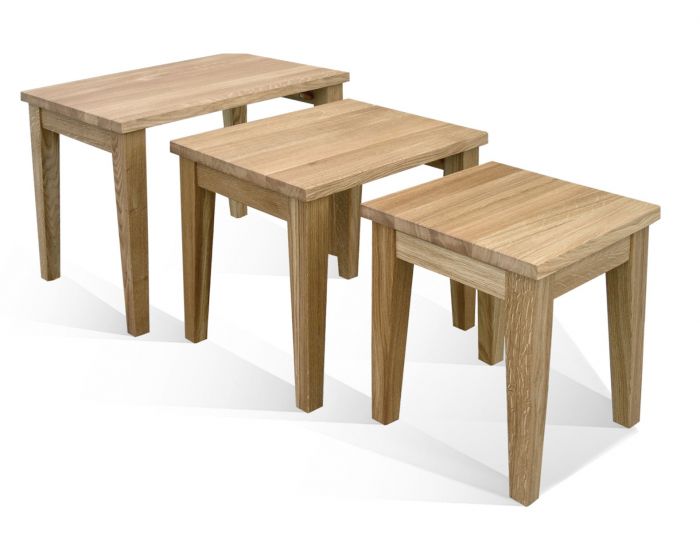 Woodland Living & Dining Nest of 3 Tables