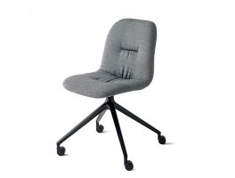 Bontempi Chantal Swivel Dining Chair with Castors