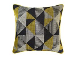 Scatter Box Pax Yellow/Charcoal Cushion 43x43cm
