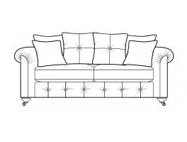 Alstons Venetian 3 Seater Sofa Pillow Back