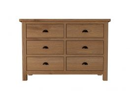 Worcester Oak 6 Drawer Chest