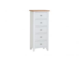 Lyon Bedroom 5 Drawer Narrow Chest