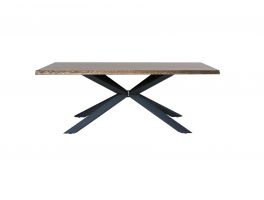 Nebraska Dining Table & 4 Velvet Dining Chairs