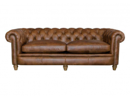 Alexander & James Abraham Junior Grand Leather Sofa